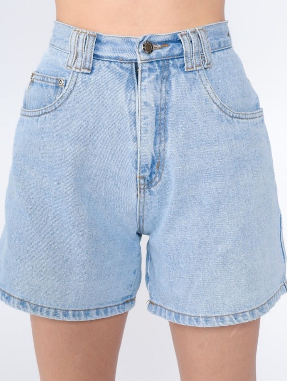 Vintage Carolina Blues Denim Jorts Baggy Western 90s Y2K MoM Shorts Boho Sz 12